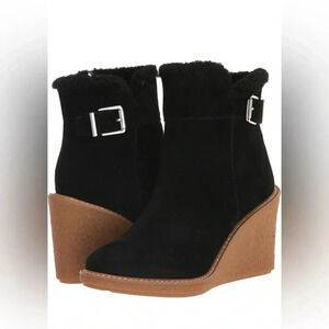 Franco Sarto Ulayna suede ankle boots sz 9.5 nwob